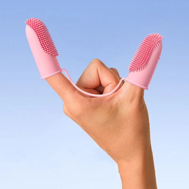 Soft Silicone Pet Finger Toothbrush | Voor Gezonde Tanden en een Gelukkige Glimlach