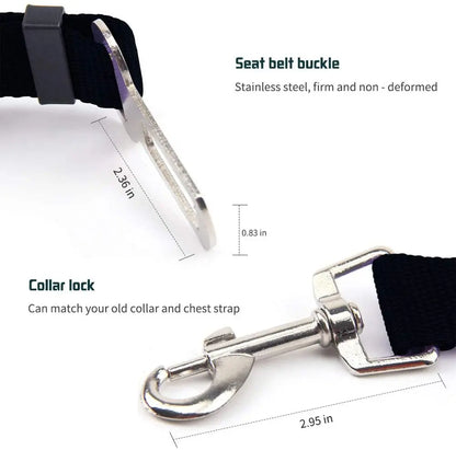 Adjustable Pet Car Seat Belt | Veiligheid en Comfort voor Je Hond