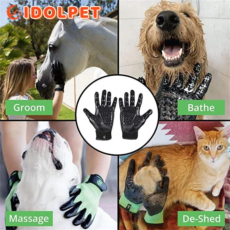 Pet Grooming & Shedding Gloves | De Perfecte Tool voor een Glanzende Vacht