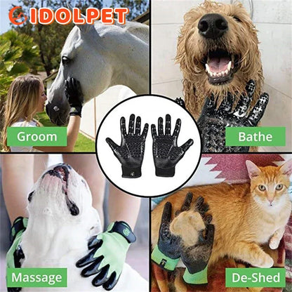 Pet Grooming & Shedding Gloves | De Perfecte Tool voor een Glanzende Vacht