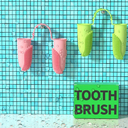 Soft Silicone Pet Finger Toothbrush | Voor Gezonde Tanden en een Gelukkige Glimlach