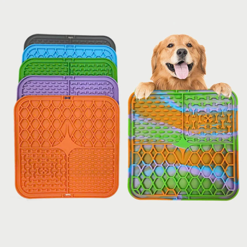 Silicone Pet Lick Mat | Stressvermindering en Vermaak voor Je Huisdier
